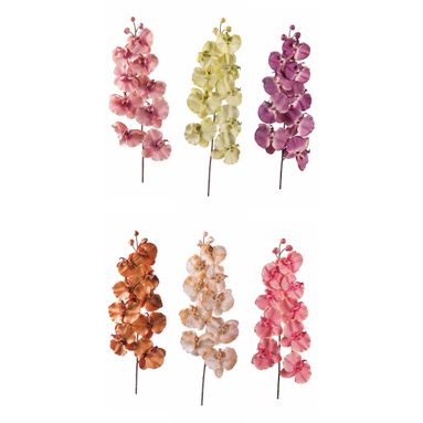 ORCHIDEA 102CM CON 9 FIORI E 3 BOCCIOLI IN 6 COLOR