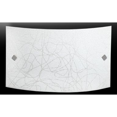 PLAFONIERA LED XINA 20W 45X25XH8CM 4000K IN VETRO