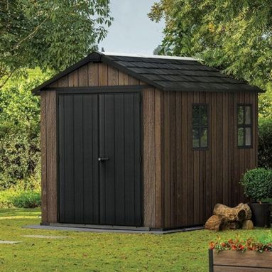 KETER CASETTA DA GIARDINO APEX 759/975 SIGNATURE WALNUT - DOPPIA OPZIONE MONTAGGIO