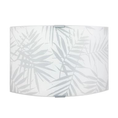 APPLIQUE VANESSA E27 34X22XH9CM BIANCA FOGLIE