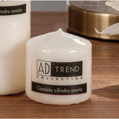 CANDELA CILINDRO AVORIO D.5XH15CM