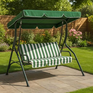 DONDOLO CORDOVA 3P 170X115XH152CM VERDE/BIANCO