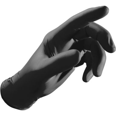 GUANTI NITRILE 35S NERI SENZA POLVERE