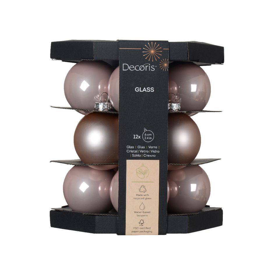 sfere-natalizie-6cm-rosa-cipria-12pz-in-vetro