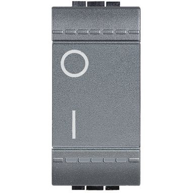 INTERRUTTORE BIPOLARE LIVING LIGHT 16A ANTRACITE