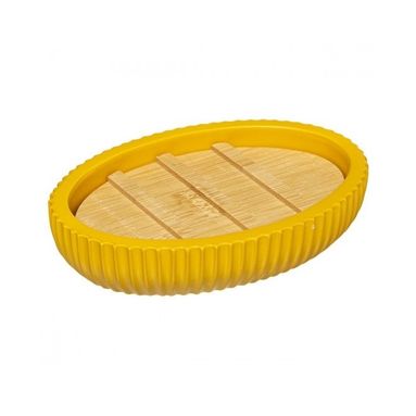 PORTASAPONE GIALLO SENAPE A RIGHE
