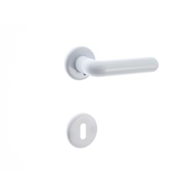 MANIGLIA NYLON B.CO C/ROSETTE
