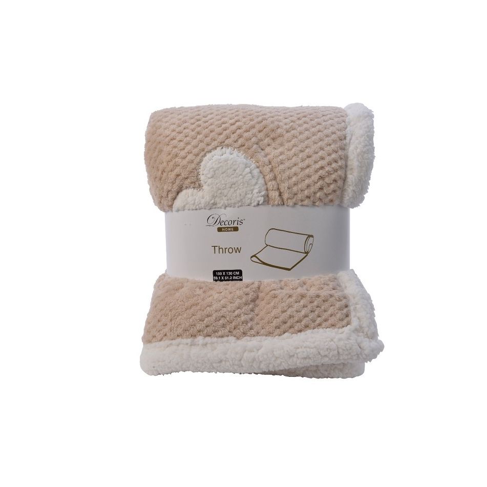 plaid-260gr-in-flanella-beige-con-cuore-130x150cm