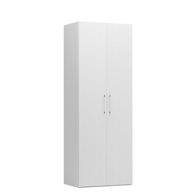 ARMADIO BASIC 2 ANTE BATTENTI 91X58XH247CM BIANCO