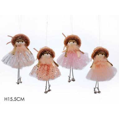 APPENDINO BIMBA ROSA CON GONNA IN 4 MODELLI.
