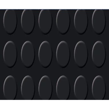 PAVIMENTO EUROGOMMA BOLLO NERO 3MM H120CM