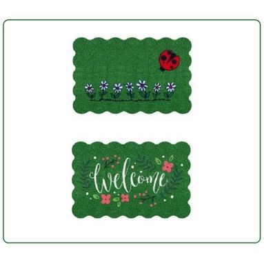 ZERBINO 40X60CM GREEN FLOCK NUVOLA