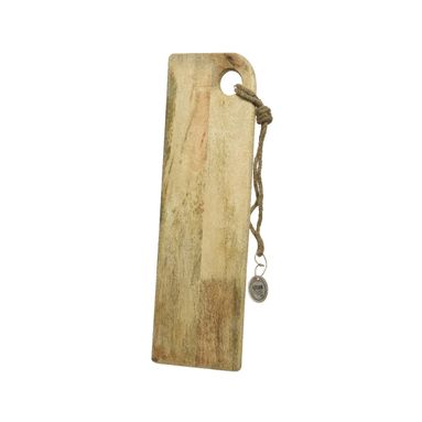 TAGLIERE DECORATIVO IN MANGO 18X58CM CON CORDICELL