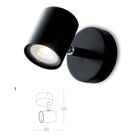 spot-zero-nero-gu10-8xh12cm