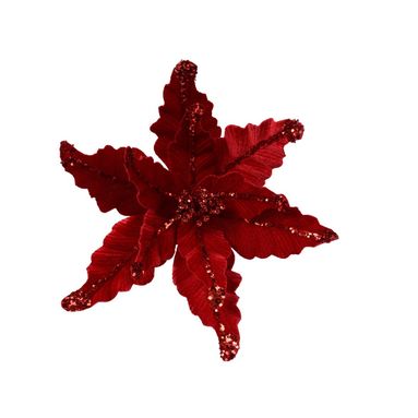 STELLA NATALIZIA D.44CM ROSSA IN VELLUTO.