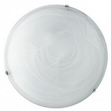 PLAFONIERA DUNA E27 D.30CM ALABASTRO BIANCO