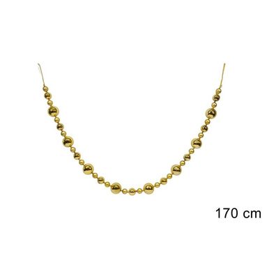 GHIRLANDA SFERE NATALIZIE 170CM ORO