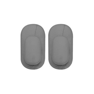 SET 2 GANCI IN PLASTICA 3X1,5XH5,5CM ARGENTO