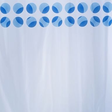 TENDA DOCCIA IN TESSUTO AZZURRO 180X200