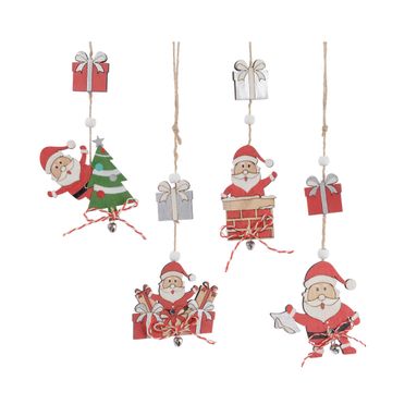 APPENDINO BABBO NATALE IN LEGNO 5.5X30.5CM.