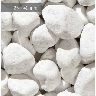 CIOTTOLI DI MARMO CARRARA BIANCO MM.25/40 KG 25