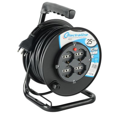 AVVOLGICAVO BRICO 25M 3GX1.5MM 4 SCHUKO 10/16A