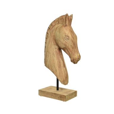 BUSTO DI CAVALLO IN LEGNO