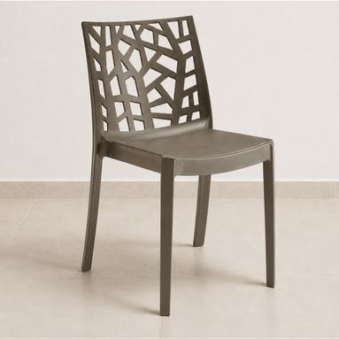 SEDIA MATRIX 47X55XH82CM TAUPE