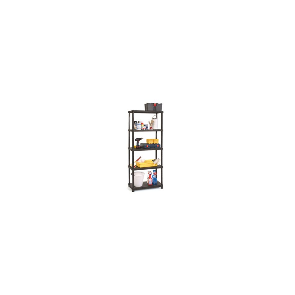 scaffale-plus-5-ripiani-80x40xh187cm-neroin-plasti