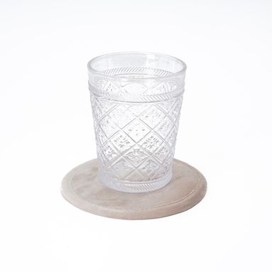 SOTTOBICCHIERE VELLUTO ORO 12CM.