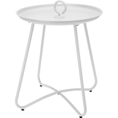 TAVOLO METALLO 40X46CM BIANCO