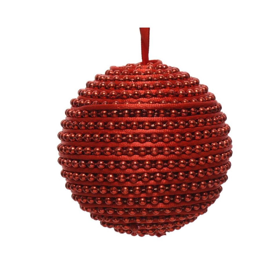 sfera-natalizia-rossa-8cm-con-perle-rosse