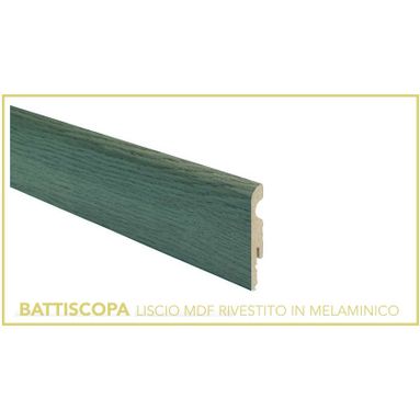 BATTISCOPA MDF CM. 8X1X240 ROVERE TORTORA
