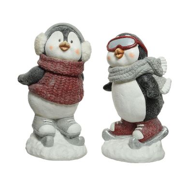 PINGUINO CON SCIARPA IN 2 POSIZIONI.