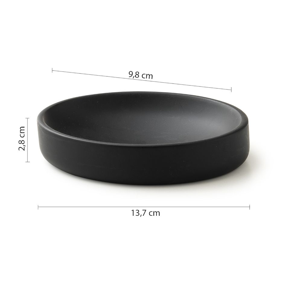 portasapone-brenda-14x10xh3cm-nero-matt