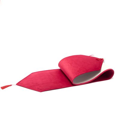 RUNNER VELLUTO ROSSO 33X180CM.