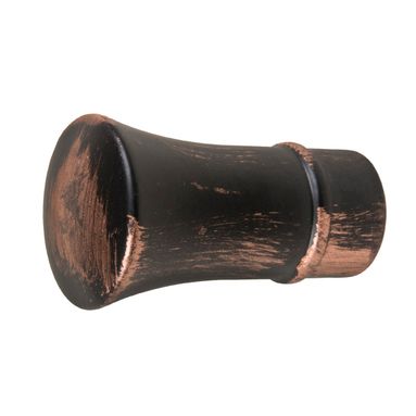 2 POMOLI A TROMBA IN ALLUMINIO NERO/ RAME