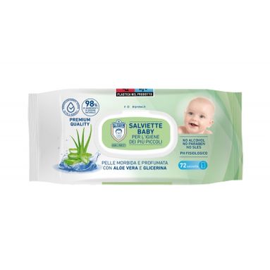 SALVIETTINE BABY UMIDIFICATE ARGAN 72 PEZZI.