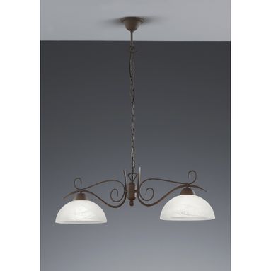 LAMPADARIO COUNTRY 2X E27 82X25XH150CM RUGGINE