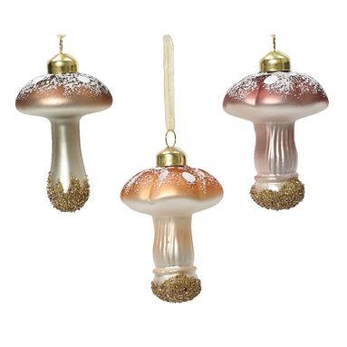 APPENDINO FUNGO 8CM ARANCIONE / ROSA / MARRONE IN.