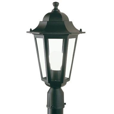 TESTA PALO D.60 ESAGONALE NERO