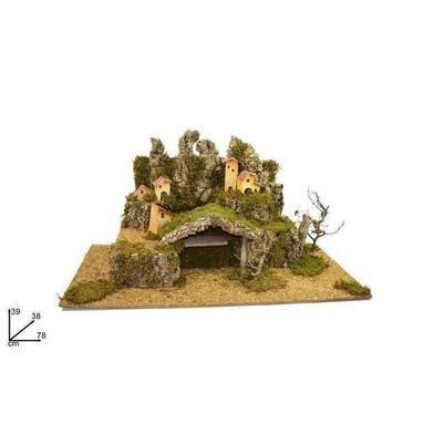 PAESAGGIO VUOTO 78X38X39CM CON CASE / CAPANNA.