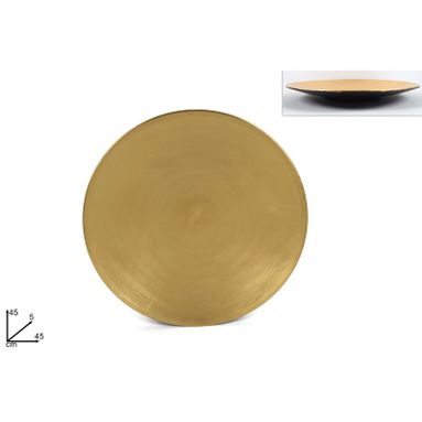 CENTROTAVOLA TONDO 45CM ORO.