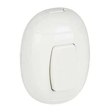 PULSANTE 10A OVAL BIANCO