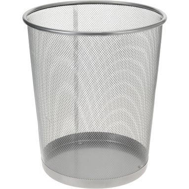 CESTINO IN METALLO SILVER D.27XH28CM