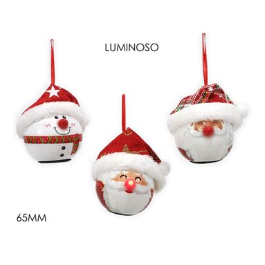 APPENDINO SFERA D.65MM LUMINOSO CON PERSONAGGI.