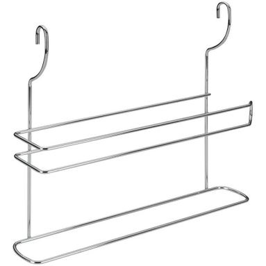 MENSOLA PORTA ROTOLI + PORTA STROFINACCIO CROMATA