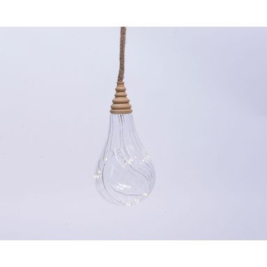 LUCI IN GOCCE DI VETRO 10 LUCI CON CORDA.