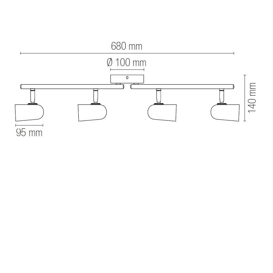 barra-4-spot-punto-bianca-e27-68xh14cm