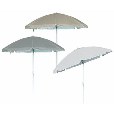 OMBRELLONE SPIAGGIA D.240CM VERDE/TORTORA/BIANCO